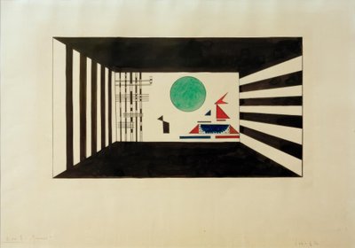 展览图片，图片二：侏儒 作者 瓦西里·康定斯基