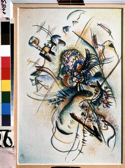 "瓦西里-康定斯基（或 Wassily Kandinski 或 Kandinskij）的绘画作品 "构图 作者 瓦西里·康定斯基