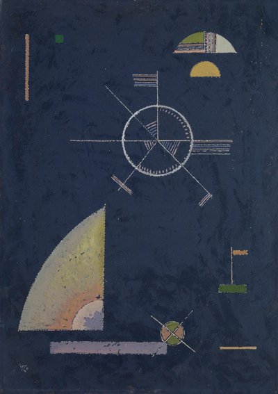 黯淡的灰色，1930年。 作者 瓦西里·康定斯基