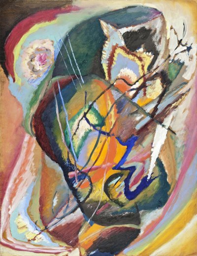 "无题即兴 III》（Improvisation sans titre III），瓦西里-康定斯基（或 Wassily Kandinski 或 Kandinskij）的画作。 作者 瓦西里·康定斯基