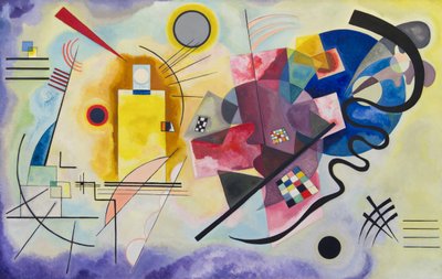 黄色红色蓝色 作者 Wassily Kandinsky