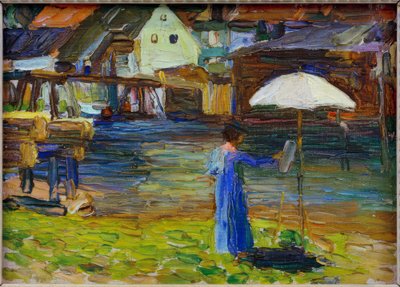 Kallmünz-GabrieleMünter绘画I 作者 瓦西里·康定斯基