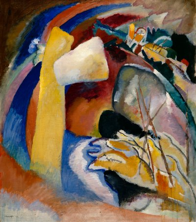 康定斯基 - 《白色形体绘画研究》，1913 年 作者 瓦西里·康定斯基