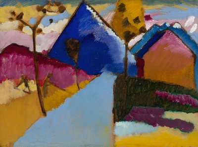Kochel, Straight Street , 1909. 作者 瓦西里·康定斯基