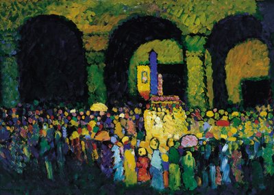 1908年在慕尼黑的路德维希教堂 作者 瓦西里·康定斯基