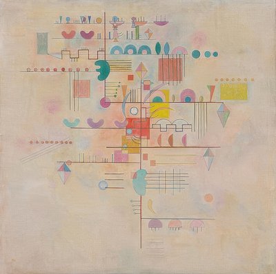 Zarter Aufstieg（优美的攀登）。 1934年 作者 瓦西里·康定斯基