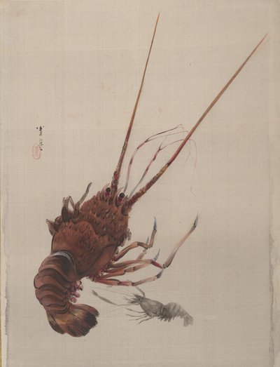 小龙虾1887年。 作者 渡边页伊