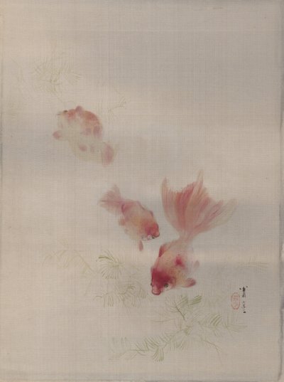 金鱼，约。 1887年。 作者 渡边页伊