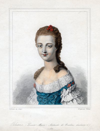 Louise Marie Adelaide de Bourbon-Penthievre，奥尔良公爵夫人，18世纪末，1821年 作者 韦伯