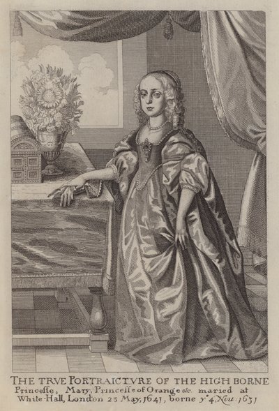 奥兰治公主玛丽（蚀刻画 作者 Wenceslaus（之后）Hollar