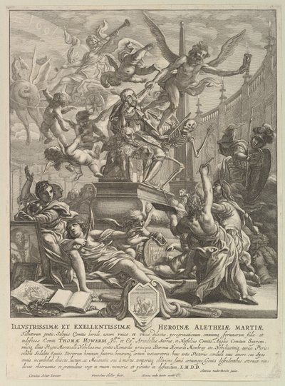 关于阿伦德尔伯爵之死的寓言，ca。 1646。 作者 瓦茨劳斯·霍拉尔