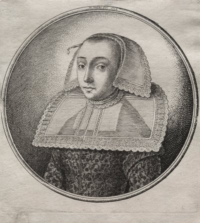 考夫曼（Kaufmann）来自哈南的妻子，1649年。 作者 瓦茨劳斯·霍拉尔