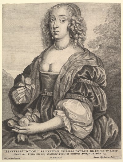 Lennox和Richmond的Dutchess玛丽·维利尔斯（Mary Villiers），1625-77年。 作者 瓦茨劳斯·霍拉尔