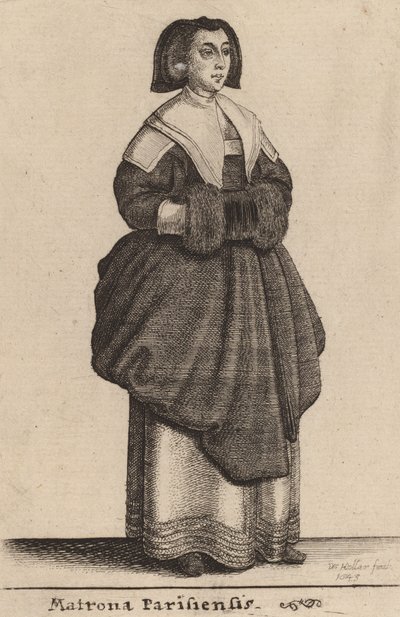 Matrona Parisiensis, 1643. 作者 瓦茨劳斯·霍拉尔