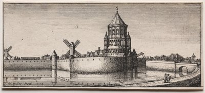 城墙大门，1676年。 作者 瓦茨劳斯·霍拉尔