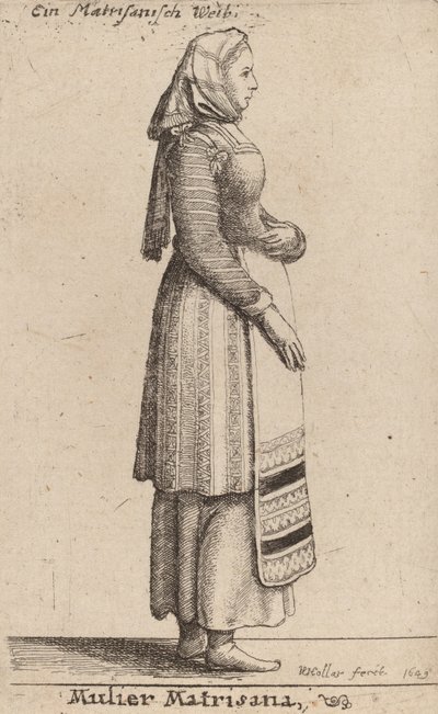 Mulier Matrisana，1649年。 作者 瓦茨劳斯·霍拉尔