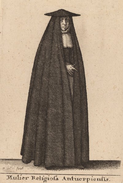 Mulier Religiosa Antuerpiensis. 作者 瓦茨劳斯·霍拉尔