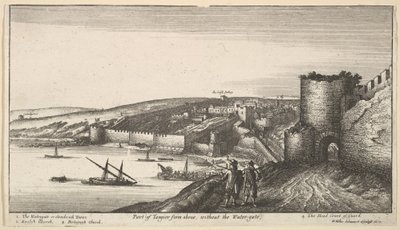 1670年，原住民丹吉尔的一部分，没有水闸。 作者 瓦茨劳斯·霍拉尔