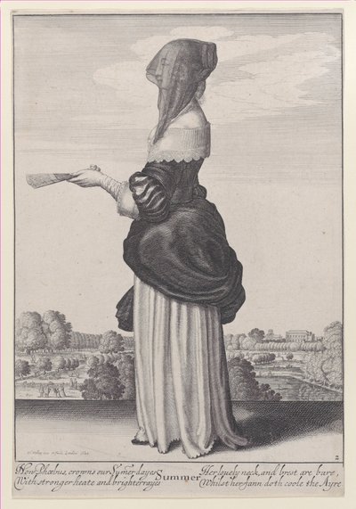 夏天，来自《四季》，1643-44。 作者 瓦茨劳斯·霍拉尔