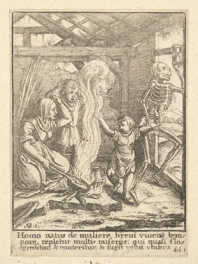 1651年，来自死亡之舞的孩子。 作者 瓦茨劳斯·霍拉尔