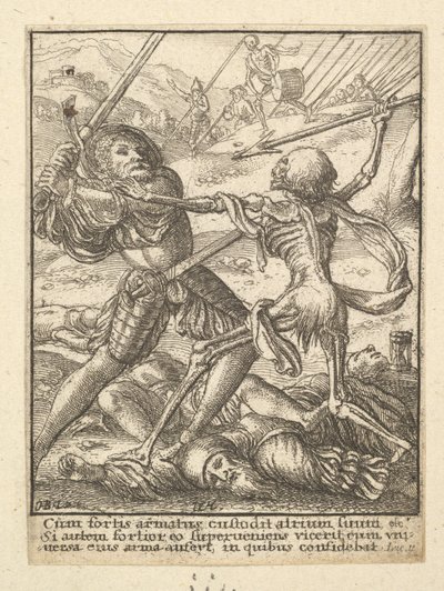 1651年，来自死亡之舞的骑士。 作者 瓦茨劳斯·霍拉尔