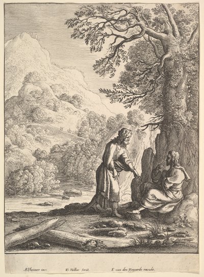 诱惑，1625-77年。 作者 瓦茨劳斯·霍拉尔