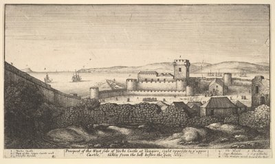 约克城堡西侧，1669年。 作者 瓦茨劳斯·霍拉尔