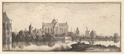 教堂在水边，1625-77年。 作者 瓦茨劳斯·霍拉尔