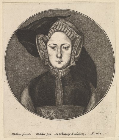 《未知女人》，1647年。 作者 瓦茨劳斯·霍拉尔
