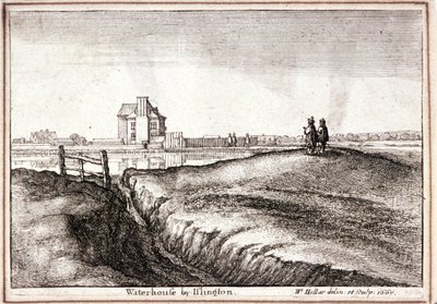伦敦芬斯伯里新河头附近的景色，1665年 作者 瓦茨劳斯·霍拉尔