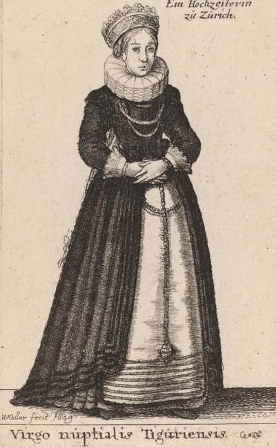Virgo Nuptialis Tiguriensis, 1649. 作者 瓦茨劳斯·霍拉尔