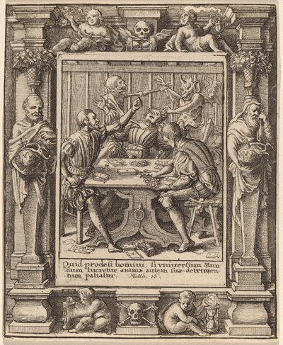 游戏者 作者 瓦茨拉夫·霍拉尔（Hans Holbein the Younger） 亚伯拉罕·范·迪彭贝克（Abraham van Diepenbeeck）之后