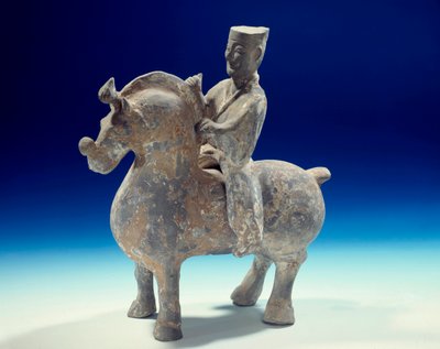 中国艺术：骑士雕像（公元前206年-公元220年），汉代。巴黎Cernuschi博物馆 作者 西汉中文学校