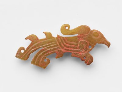 鸟形吊坠，约公元前1050-前950年（玉，软玉 作者 西周中文学校