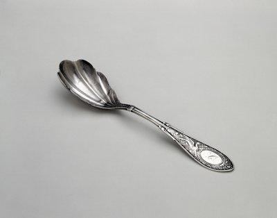 糖勺，约1875年（银制 作者 惠廷制造公司