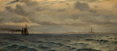 在斯卡格拉克海峡附近，1884年。   作者 惠特沃斯·沃利斯