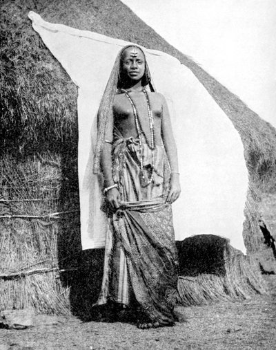 一位阿比西尼亚的埃塞俄比亚妇女，1936年。 作者 世界各地的照片