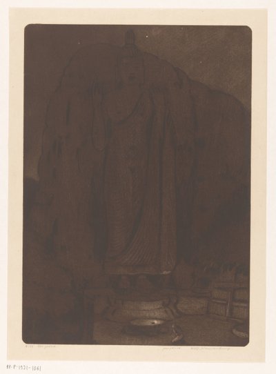 斯里兰卡凯基拉瓦附近的阿武卡纳佛像
祈祷文（原标题） 作者 Wijnand Otto Jan Nieuwenkamp（艺术家签名）