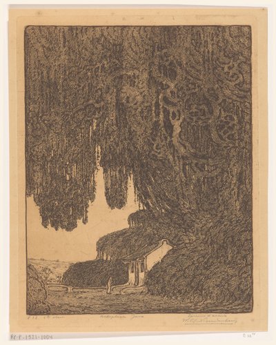 爪哇三宝垄附近的中国礼拜堂
华人礼拜堂（原标题） 作者 Wijnand Otto Jan Nieuwenkamp（艺术家签名）