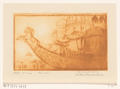 恒河上贝拿勒斯大君的游船
贝拿勒斯大君的船（原标题） 作者 Wijnand Otto Jan Nieuwenkamp（艺术家签名）
