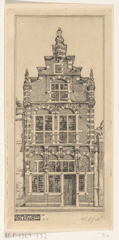 伊丹博物馆正面
伊丹博物馆正面（原标题） 作者 Wijnand Otto Jan Nieuwenkamp（艺术家签名）