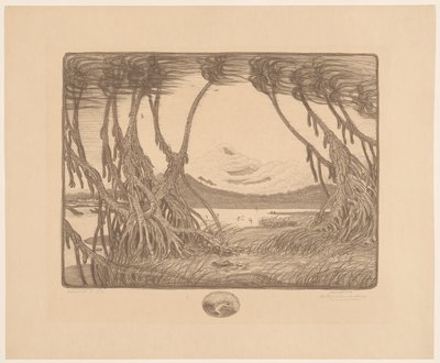 海风，爪哇岛南海岸
海风 I（实物上的原标题） 作者 Wijnand Otto Jan Nieuwenkamp（艺术家签名）