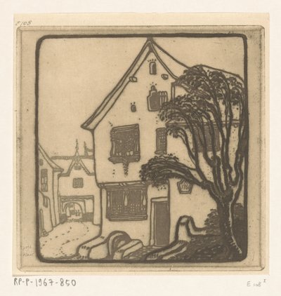 Straat in een stad aan de Moezel Aan de Moezel (original title) 作者 维南德·奥托·扬·纽文坎普