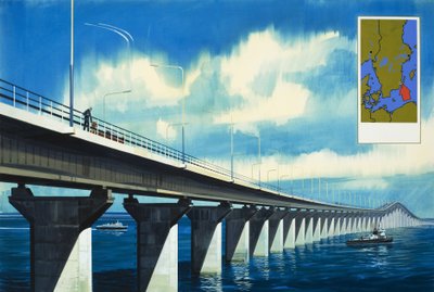 横跨卡尔马湾的大桥 作者 威尔夫（20世纪）哈代
