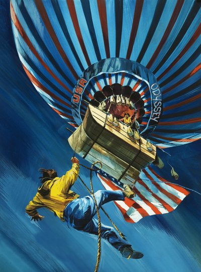 1975 年 8 月，"奥德赛 "气球试图横跨大西洋 作者 威尔夫（20世纪）哈代