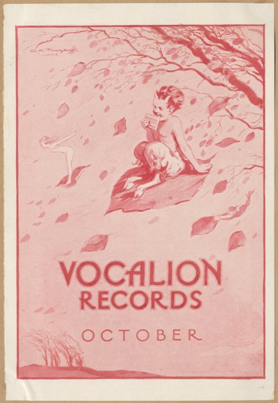 Vocalion唱片公司公告, 1920年代 作者 Wilfred Fryer，柯蒂斯广告公司