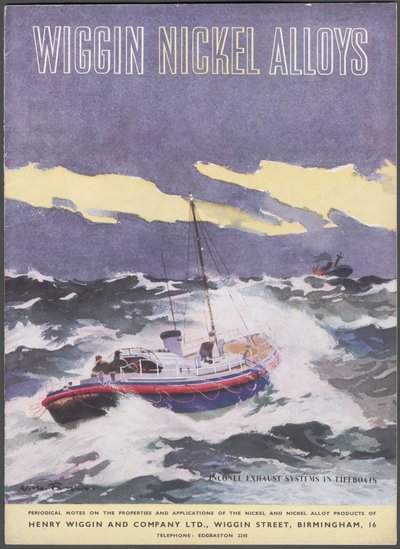 威金镍合金，1960年代 作者 威尔弗雷德·弗莱尔