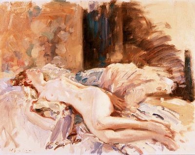 裸体躺卧 作者 Wilfred Gabriel de Glehn