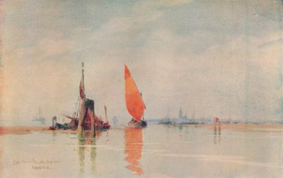 清晨。威尼斯泻湖，c1917 作者 威尔弗里德·威廉姆斯·鲍尔