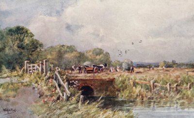 收割干草（彩色印刷） 作者 Wilfrid Williams Ball